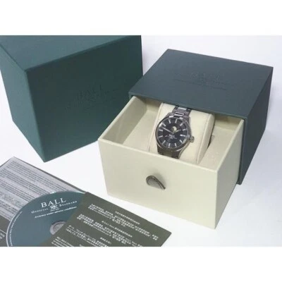 BALL Uhr Ingenieur 2 Mondphase NM2282C-SJ-BK Automatik Schwarzes Ziffernblatt Ss - Bild 1 von 4