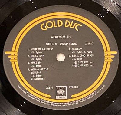 Aerosmith – Gold Disc Japan Obi LP | eBay