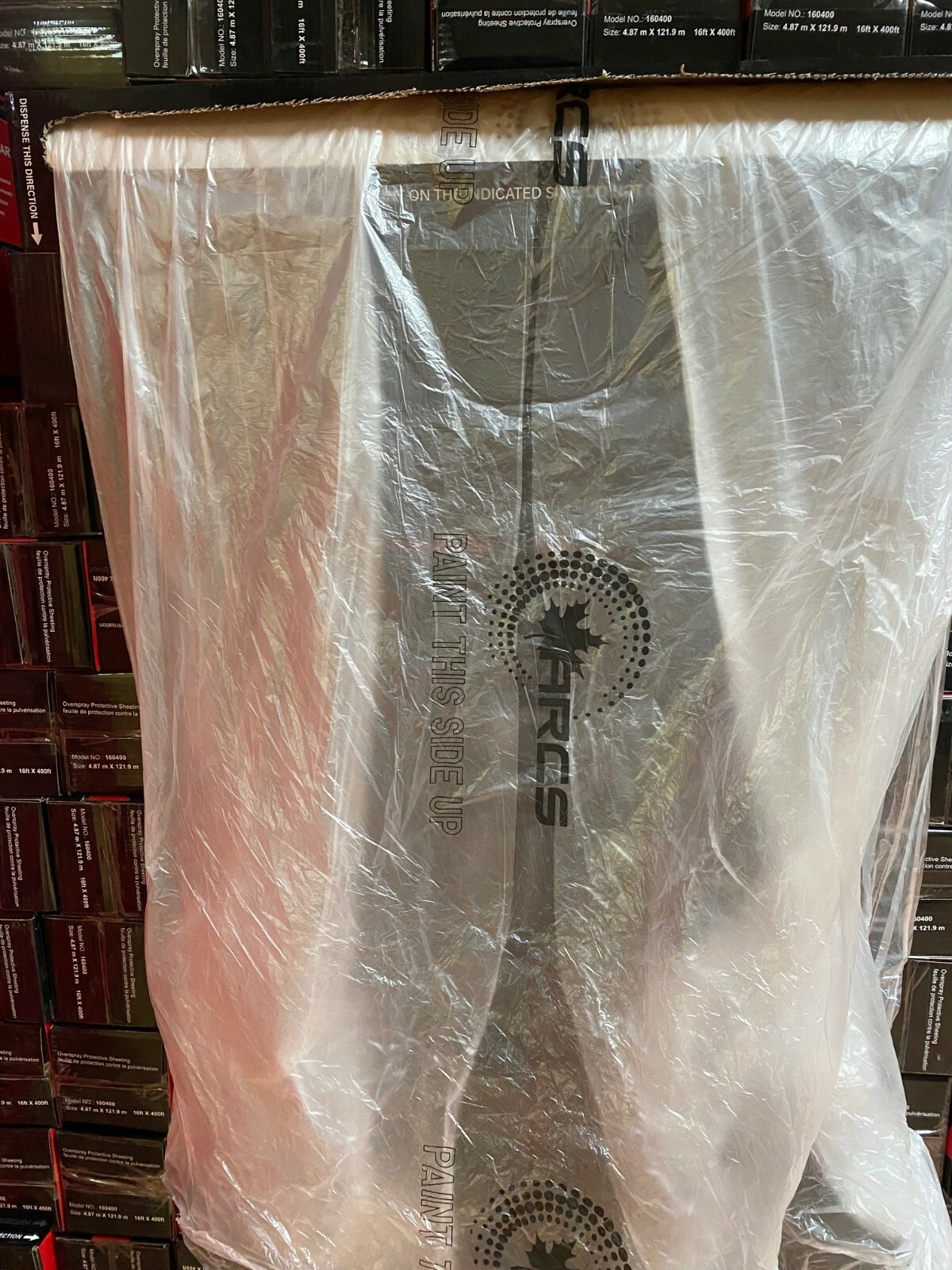 Plastic Sheeting Protective Automotive Overspray Paint Masking Film Roll 16x400