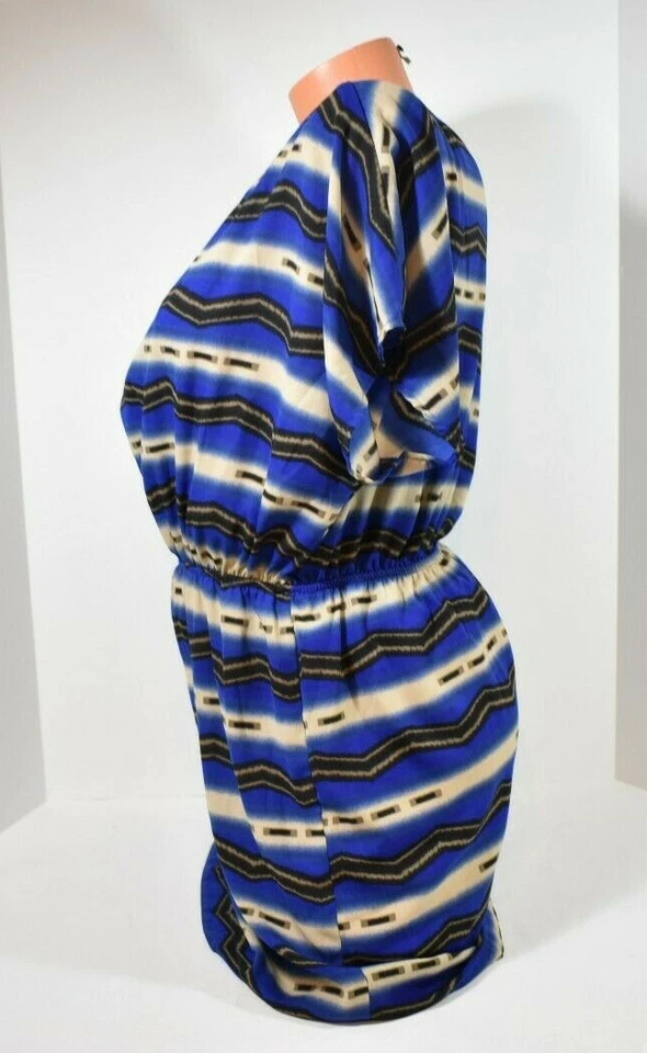 Vestido para mujer Francesca Birdcage azul y tostado estilo #D8045 talla S nuevo sin etiquetas Foto 2 de 4