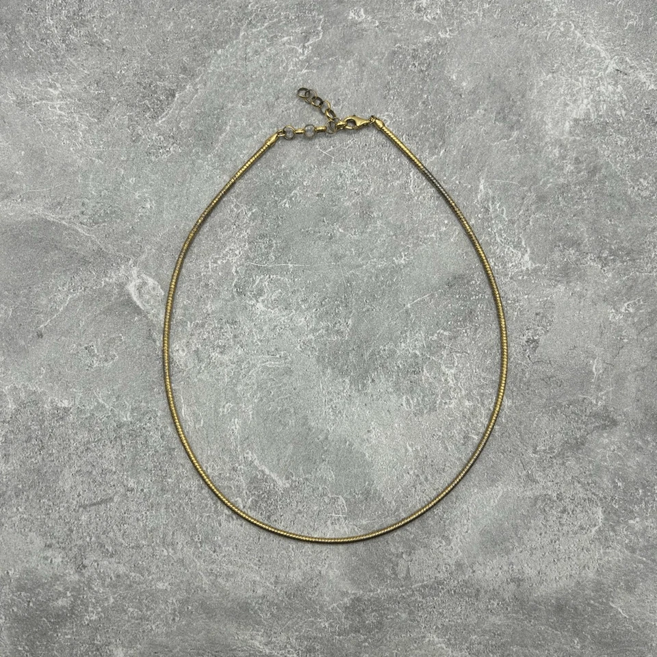 NUEVO CON ETIQUETAS Veronese Italia Oro Vinculado Plata Serpiente Collar Joyería Fina Con Caja Foto 4 de 4