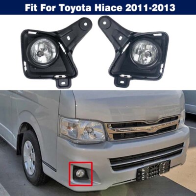 Front Bumper Fog Light Lamp w/ Bezel Cover Kits For Toyota