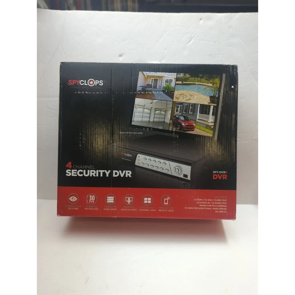 Complete Spyclops Spy-DVR4 4-Channel Security System + 4 Spy-Minibullet Cameras - Изображение 2 из 4