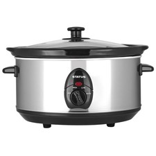 San Diego Oval Slow Cooker ? 3.5?Litre, 200?W, Stainless Steel, Two