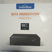UnionSine Data Workstation 10TB Desktop External HDD USB 3.5in Black