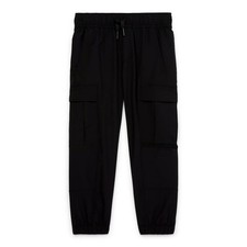 Wonder Nation Boys Hybrid Cargo Joggers Black Soot Size L