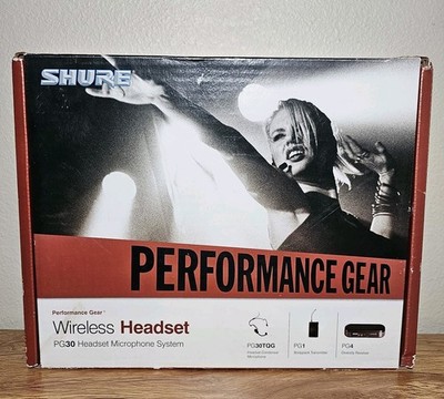 SHURE Wireless Headset Performance Gear PG30TQG PG1 PG4 Microphone System