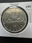 1961 Arrowhead Canada Silver Dollar Coin