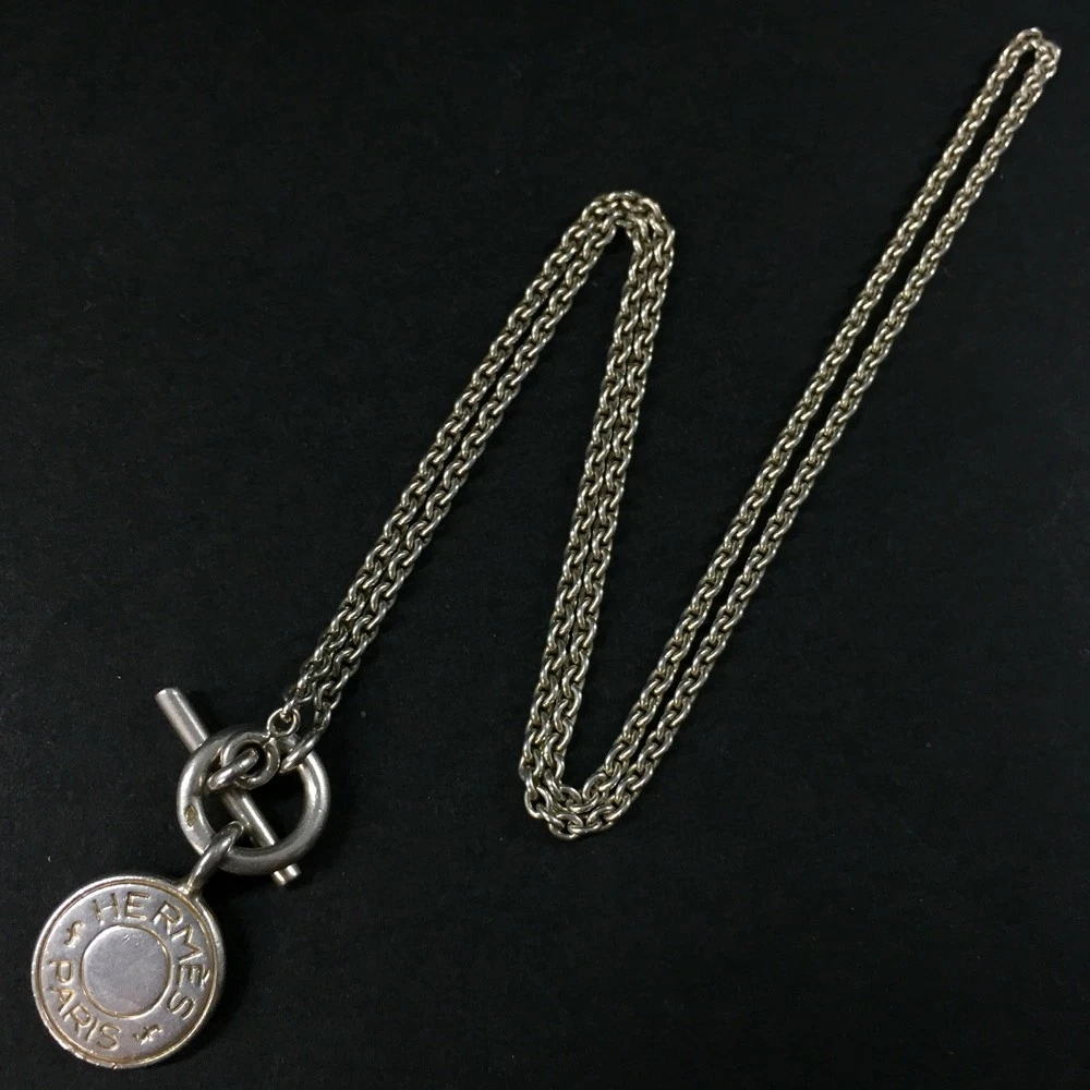 HERMÈS Collana Hermes Serie Amuleto Argento 925 Ciondolo Argento Za0026 Usata