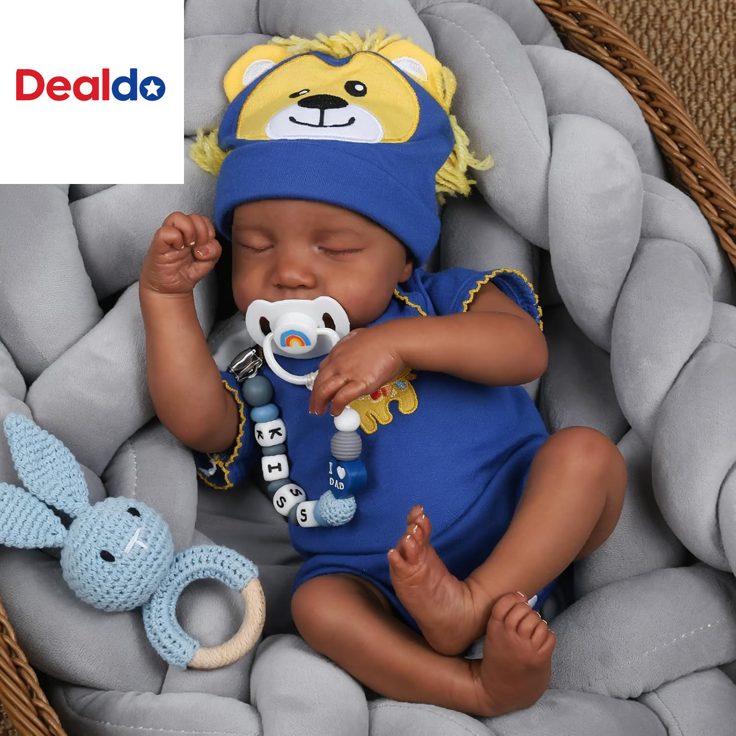 Realistic Reborn Baby Dolls Black - 18 Inch Newborn Baby African American, Soft