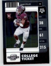 2022 Panini Contenders Optic Draft Picks Isaiah Spiller RC #8