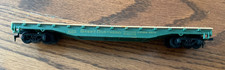 HO Scale 50' Great Northern 42953 Flat Skid Car Green and Tan / Tyco MANTUA Used