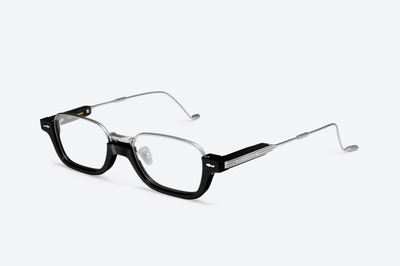 Gentle Monster Gatta 01C Black Square Optical Glasses Clear Lens