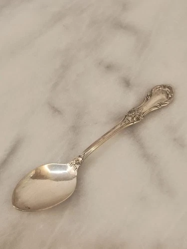 Vntage International Sterling WILD ROSE Sterling Silver Infant Spoon Polished 4"