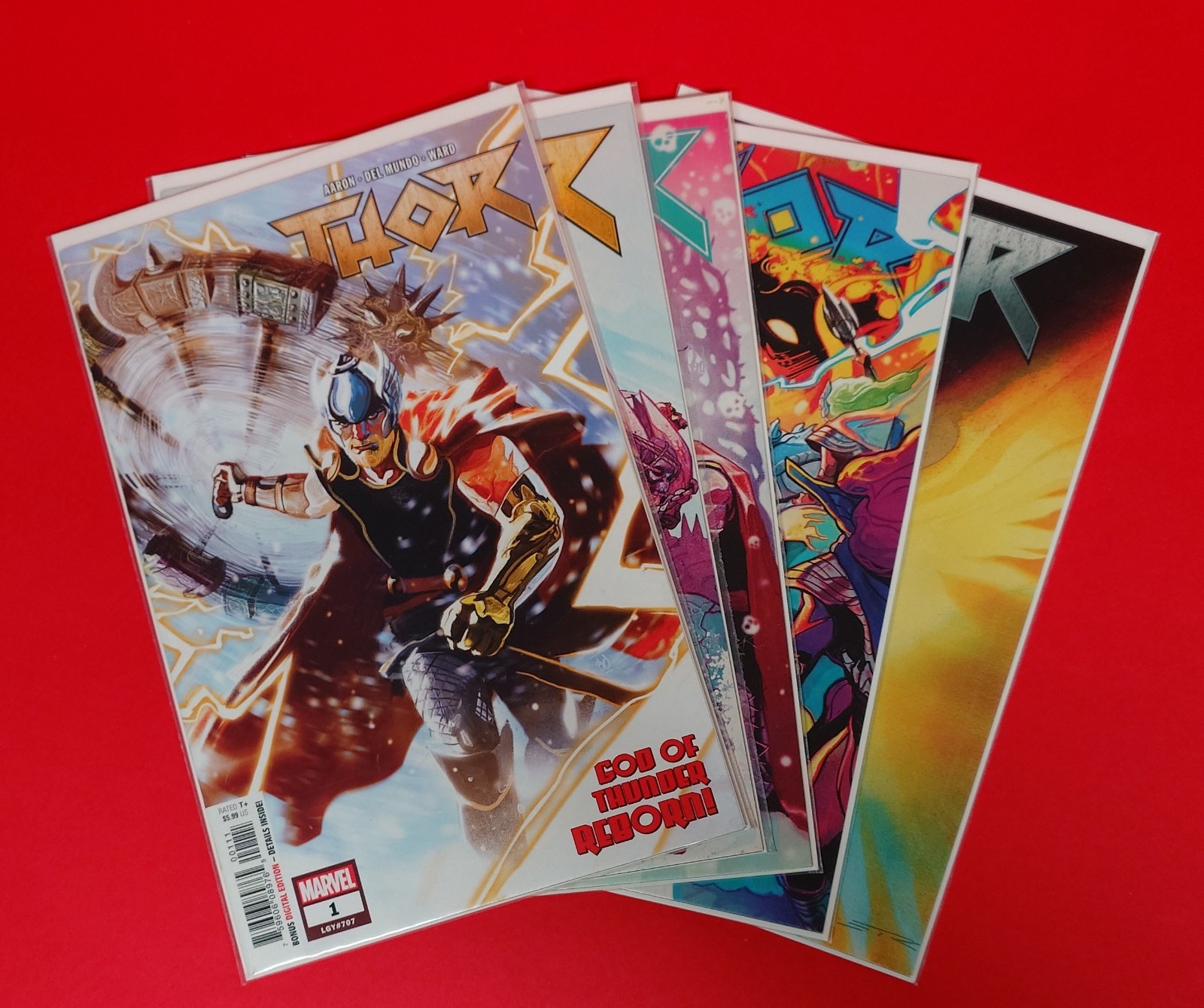 THOR #1 to #5 MARVEL COMICS LGY #707 To #711 AUGUST 2018