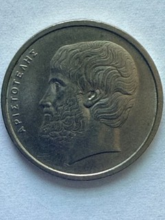 Greece 1978 5 Drachmai Greek Aristotle Nice Detail Free Shipping!