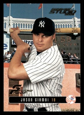 Jason Giambi New York Yankees 2003 Studio Silver Press Proof #57 SN /100