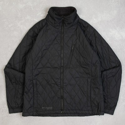 Columbia Vintage Quilted Vertex Jacket Medium Damen 1990s Black Gorpcore