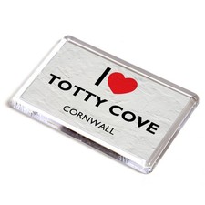 FRIDGE MAGNET - I Love Totty Cove, Cornwall
