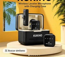 KUKIHO Wireless Clip-On Lavalier Mic, Noise Reduction, USB-C Case