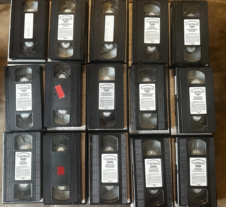 The Flintstones Collector's Edition VHS ALMOST COMPLETE 1-15 set Columbia house Foto 2 de 2