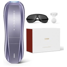 Ulike Air 10 IPL Hair Removal Device Skin Sensor Ice Cool Dual Lights Purple NEW