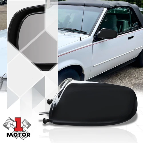 [Left] Driver Side Manual Door Mirror Glass OE Style for 88-94 Cavalier/Sunbird