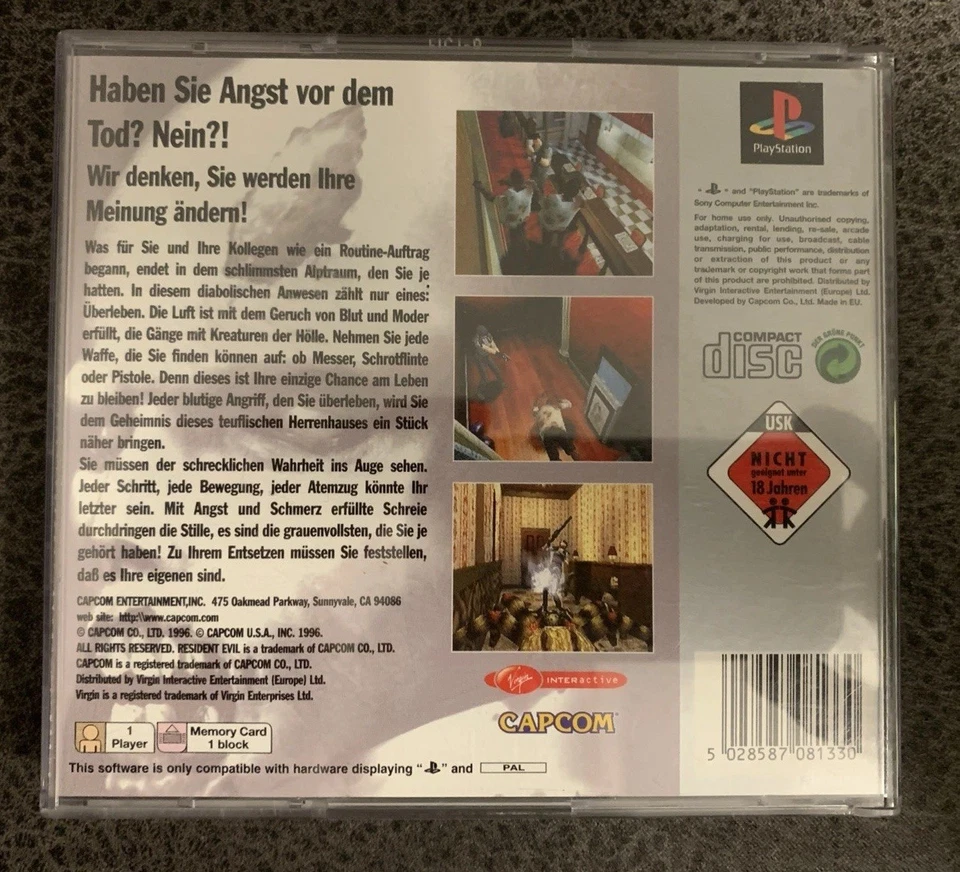 PS1 Spiel - Resident Evil - KOMPLETT - Psone - Sony Playstation 1 - PAL - Bild 4 von 4