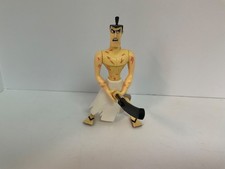 Vintage Samurai Jack Scarred Battle Action Figure with sword and sheath