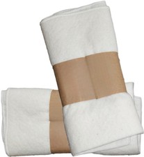 2 Pcs Organic Cotton Flannel for Castor Oil Pack Wrap, One Size, White