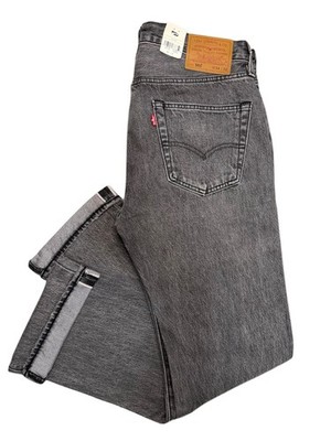 Levi's 501 Selvedge Men's Premium Straight Fit Jeans Color Black Ash 005013658