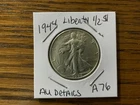 1944Walking Liberty Half Dollar high grade AU details A76