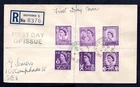 GB - 1958 Regional Definitives Registered First Day Cover