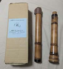 Shakuhachi Mon 1shaku8sun Japanese Bamboo Flute Authentic Vintage Rare