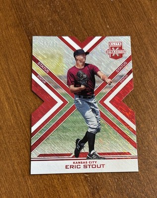 Eric Stout 2016 Elite Status Red Die Cut #163 Royals Pirates Butler Cubs /99
