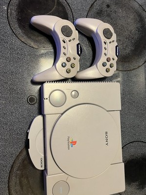 Sony PlayStation 1 Gray Console CD-ROM Drive Composite RCA with Controllers