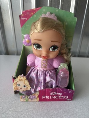 Disney Princess Baby Rapunzel Doll Jakks Pacific Blonde Hair Green Eyes 2+ NIB