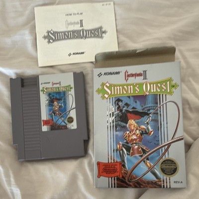 Castlevania 2 Simons Quest Complete In Box for NES Nintendo Game Authentic CIB
