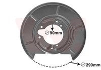 VAN Wezel Spritzblech Bremsscheibe 0620373 FüR BMW Z3 E30 E36 3Er Compact 315