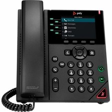 Poly VVX 350 IP Phone Corded Corded Desktop Wall Mountable Black