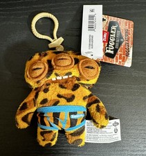 Fuggler Keychain Annoyed Alien Leopard Funny Ugly monster plush New with tags.