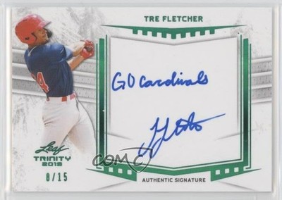 2019 Leaf Trinity Inscriptions Green 8/15 Tre Fletcher #A-TF2 Auto i6j