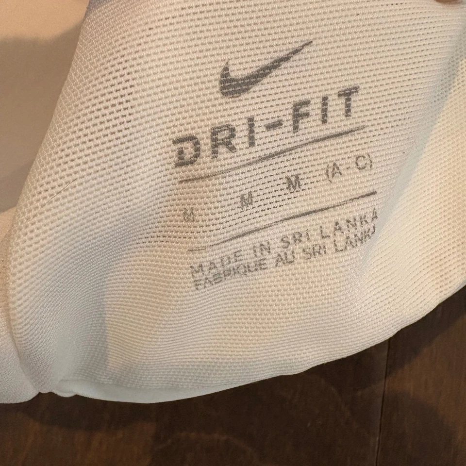 Nike Dri-Fit High Support Sports Bra White Padded Racerback M - Image 2 of 4