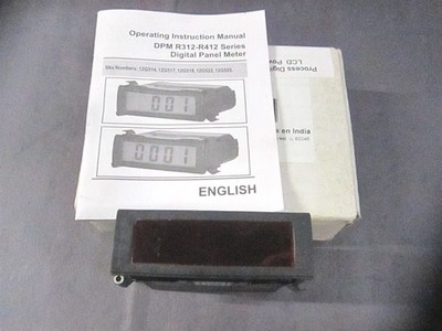 4-20mADC 85-250VAC Red LCD Process Digital Panel Meter with Mounting Brackets 