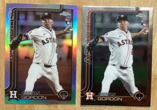 Sepia + Base Colton Gordon Chrome Rookie 2025 Topps Chrome Update Astros 2 Cards
