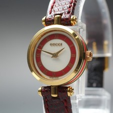 [N MINT] Vintage GUCCI 2000L Red Sherry Line Roman 21mm Women's Qz Watch JP U822