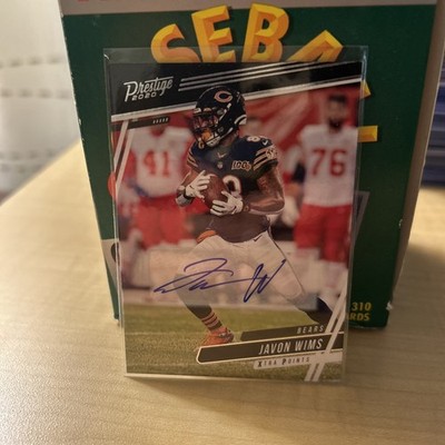 2020 Panini Prestige - Javon Wims #9 Xtra Points Signatures (AU)