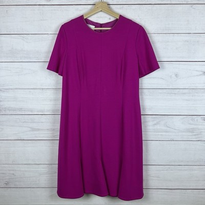 Akris Punto Pink Short Sleeve Midi Dress Size 12 Classic