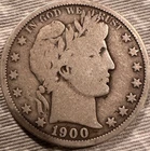 1900 Barber Half Dollar O Mint Mark Silver New Orleans Coin