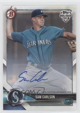 2018 Topps Holiday Bowman Auto 96/99 Sam Carlson #TH-SC Auto z1r
